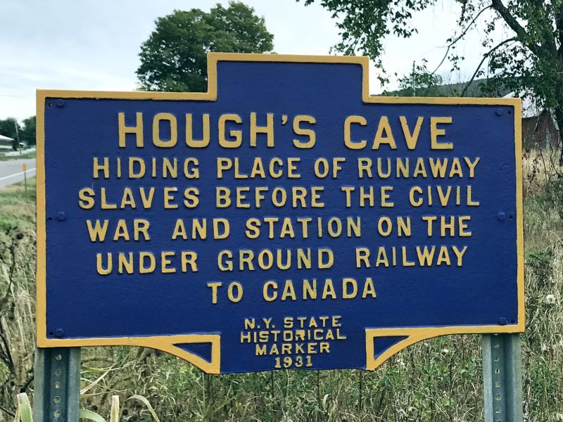 Hough's Cave Historic Roadside Marker