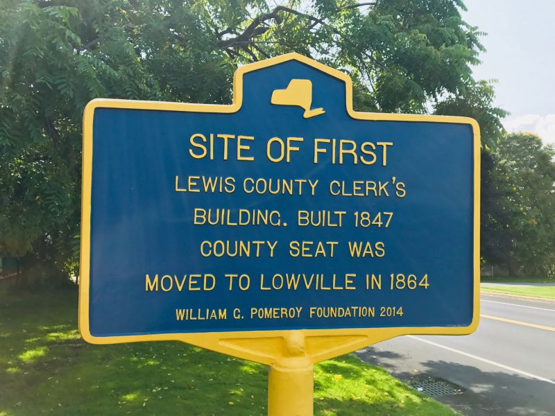 Site of First Clerks Office Historic Roadside Marker