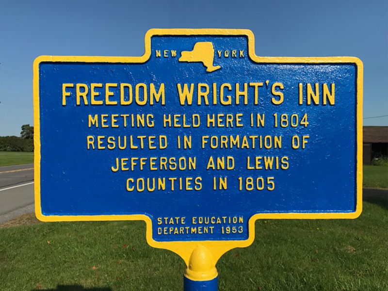 Freedom Wright's Inn Historic Roadside Marker