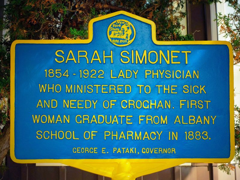 Sarah Simonet Historic Roadside Marker