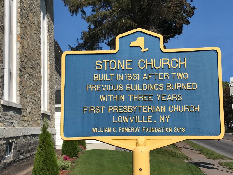 Stone Church Historic Roadside Marker