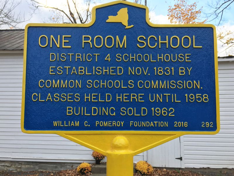 One Room School Historic Roadside Marker